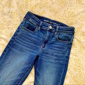 AE Blue High Waisted Jeans